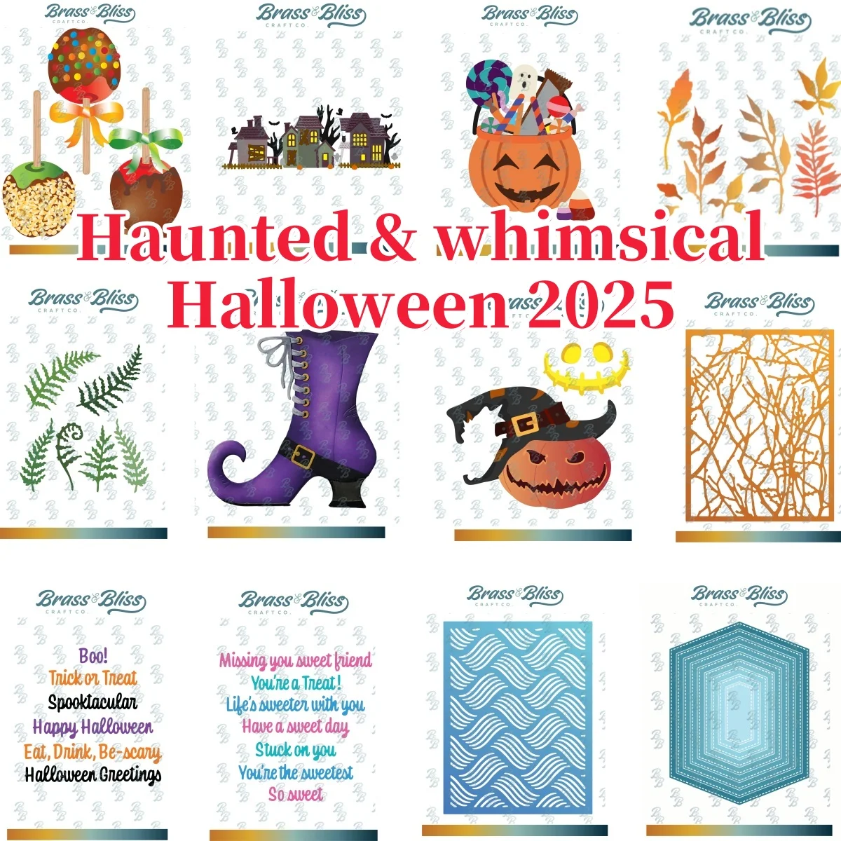 

Haunted House Boots Candy Metal Cutting Dies for DIY Scrapbook Embossed Handcraft Paper Card Album Craft Template Halloween 2025