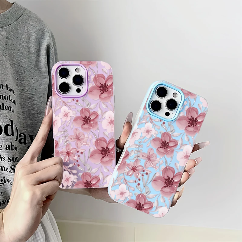 เคสโทรศัพท์แบบเจลลี่เนื้อแมท 2 in 1 สำหรับ iPhone 16 Pro 16e 17 Air 15 Plus 13 11 12 17 14 Pro Max ป้องกันการกระแทก  แบบนิ่ม  ใส