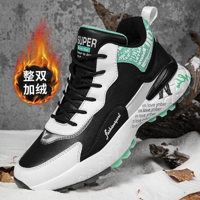 الرجال الشتاء الحراري جولف أحذية رياضية الفراء داخل الذكور لاعب الغولف التدريب أحذية رياضية مريحة الكبار الغولف اللياقة البدنية حذاء جولف