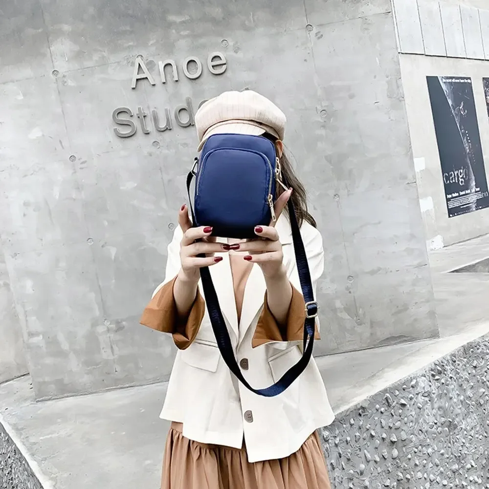 Women Bag Waterproof Shoulder Bag Crossbody Zipper Mobile Phone Lady Female Multifunction Handbag Wrist Purse Womens Pouch image 2