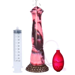 Realistic Ejaculating Dildo Large Horse Dildo Anal Dildo with Suction Cup Reusable Ejaculating Silicone Horse  N-5117