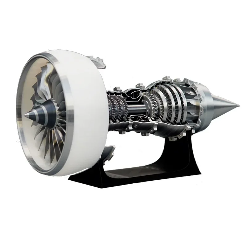 Physical Exquisite TR900 White Aircraft Turbofan Engine PLA 3D Printed Turbofan Finished Toy