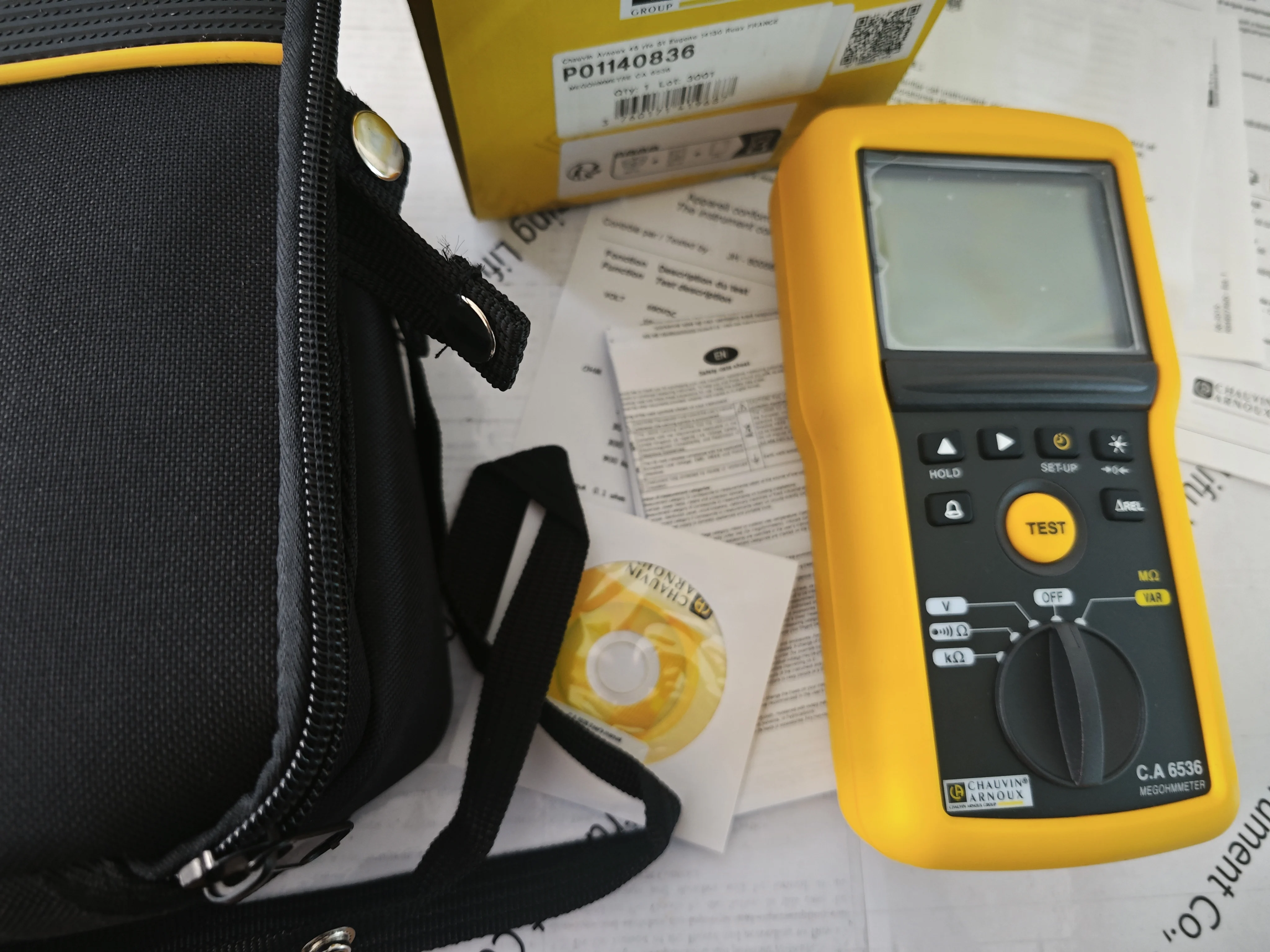 أفضل سعر CA 6536 جهاز قياس Megohm الرقمي 100 فولت جهاز اختبار مقاومة العزل CA6536