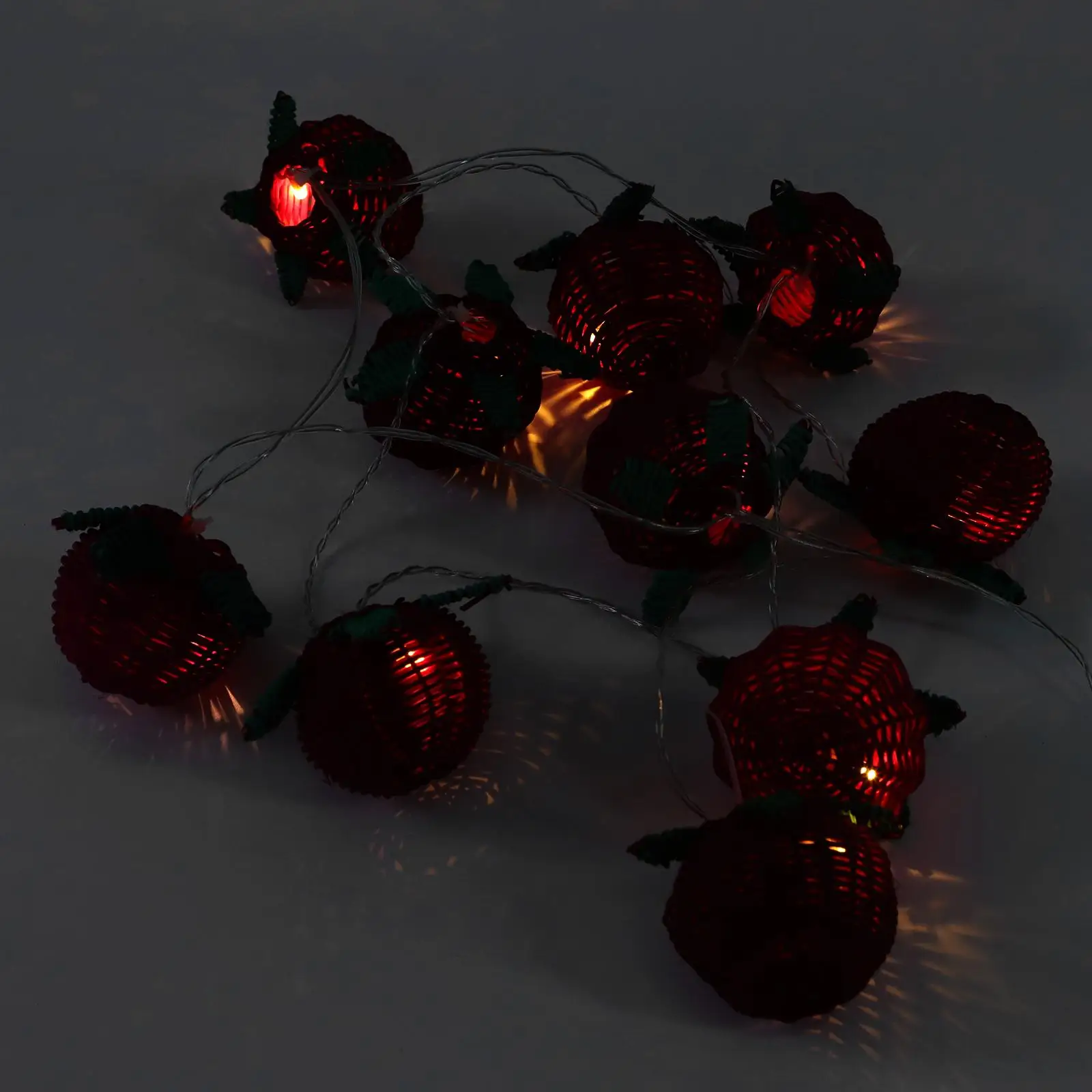 

Rattan LED Light String 30 Warm White Tomato Shaped H made Decorative Lamp Craft Holiday Party Garden Outdoor nament