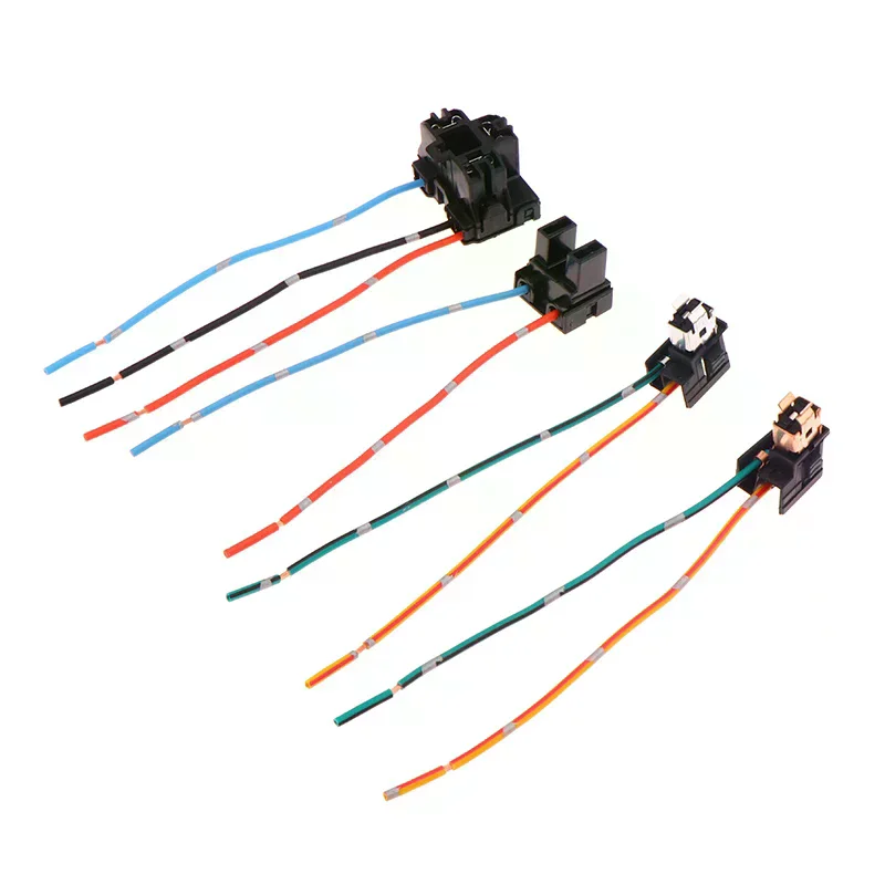 2Pcs Headlight Lamp Bulb Socket Wiring Harness Conn Plug Adapt Line For H1 H7 H4 Bulb Car Headlight Connection Plugs