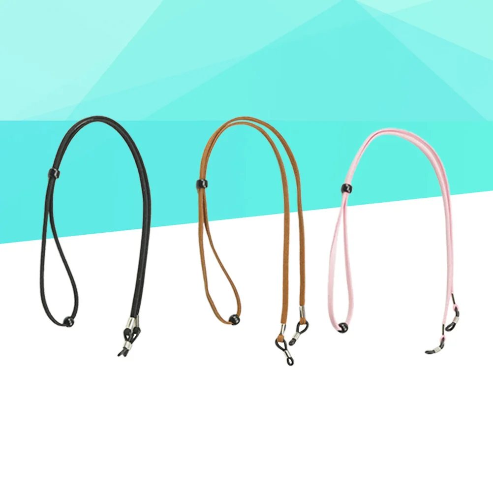 

3 pcs Glasses Strap Non slip Adjustable Eyeglass Retainer Holder Cord Chain Sunglass Necklace Anti fog Sports Outdoor