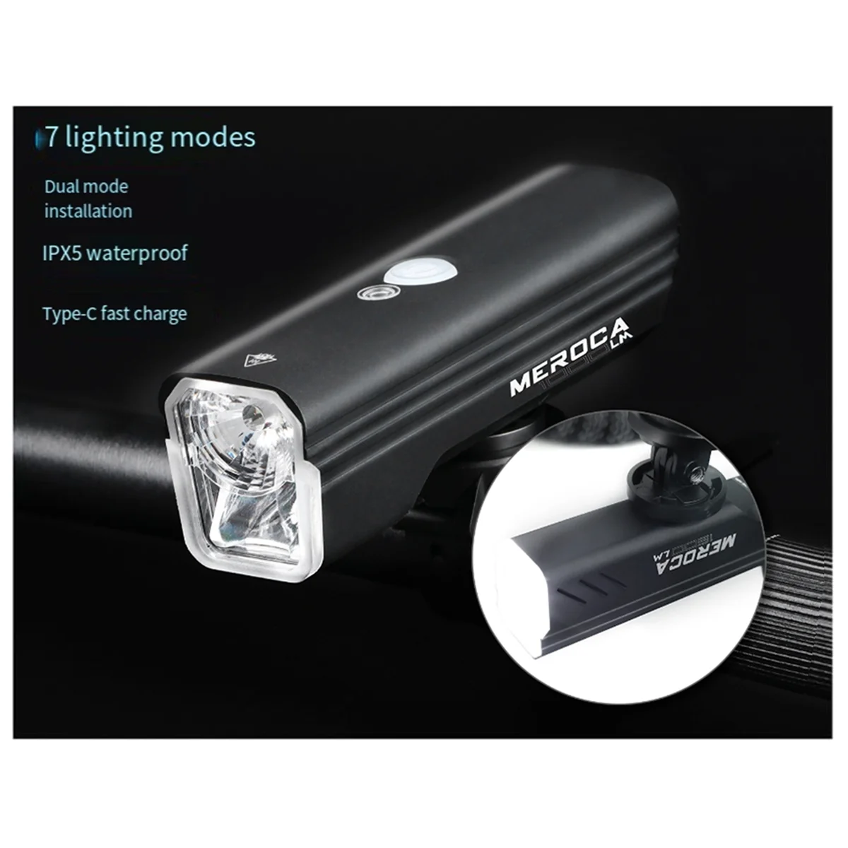 4000mAh Bike Light USB Rechargeable 1500 Lumen Bicycle Headlight Waterproof Super Bright Front Lights Cycling Flashlight