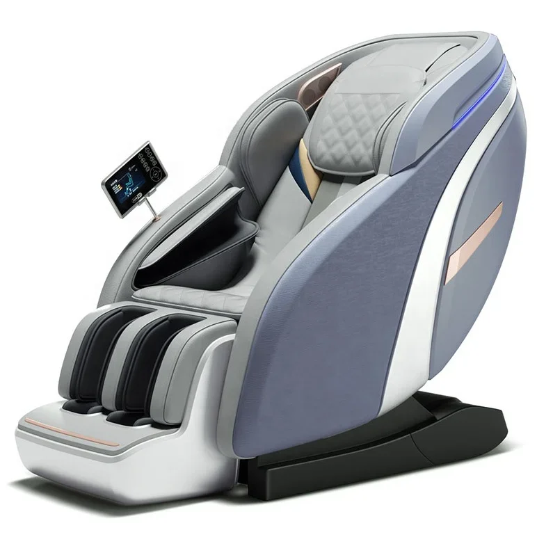 Sedia Massaggiatrice Mini Full Body Zero Gravity Thai Stretch massage seat L Track Massage Chair With Knocking