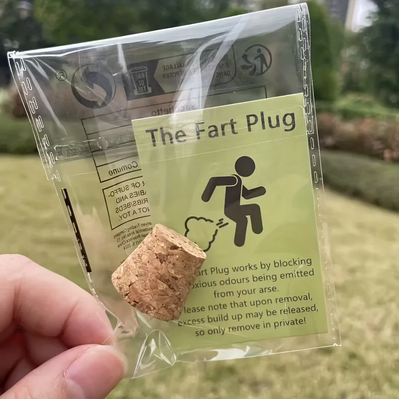 1pc PIU! No Farting, or We'll Use Fart-Blocking Tools - Prank Gift, Hilarious Text Card,Funny Fart Stopper,Hysterical Prank Gift