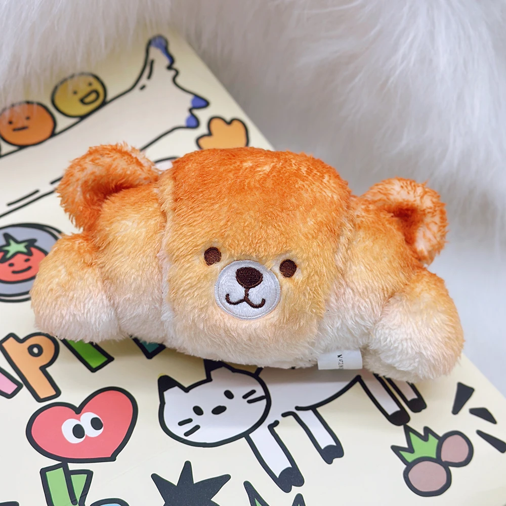 الإبداعية الخبز الدب أفخم رمي وسادة لطيف الحيوانات المحشوة الغذاء نخب الدب بلوشيز دمية Kawaii لينة الاطفال بابيس لعب للفتيات #2
