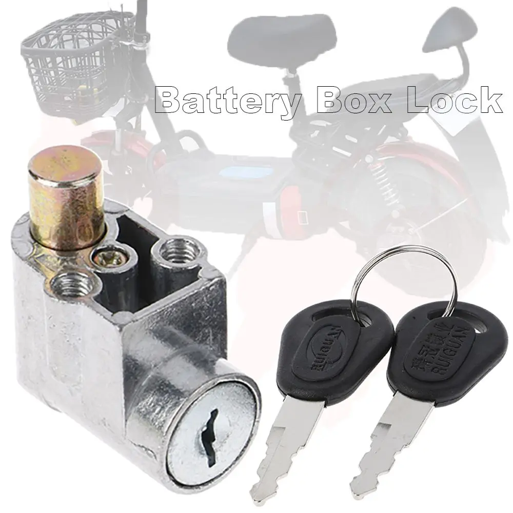 Scooter Motorcycle High Performance Universal With 2 Keys Electric Bicycle Battery Box Lock E-Bike Power Switch