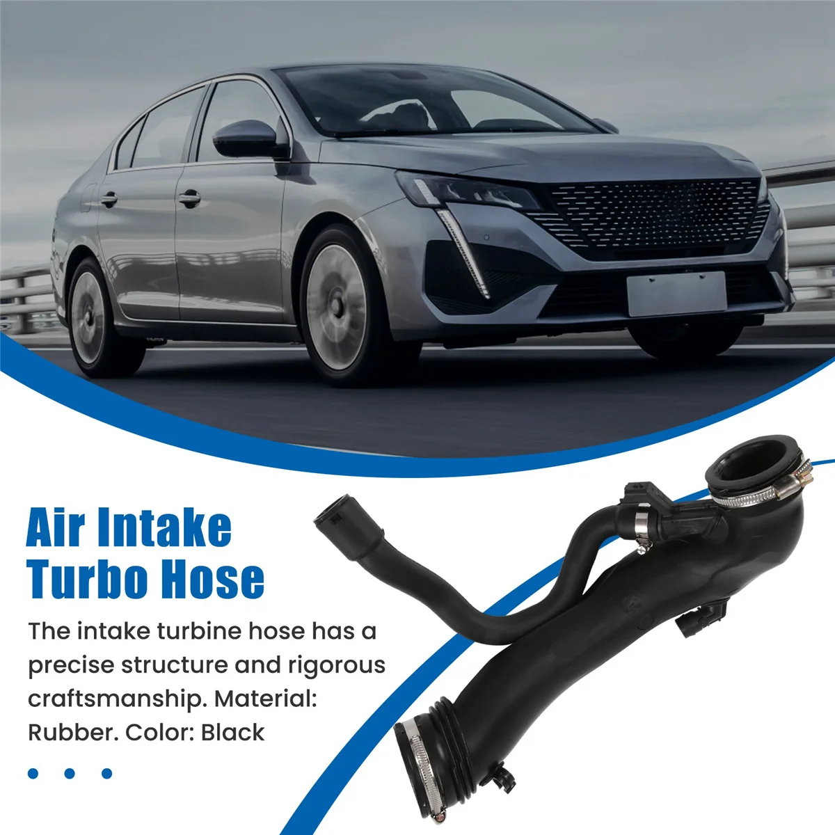 Air Intake Turbo Hose 1440Q6 for 408 3008 5008 207 508 RCZ 1.6 16V C4 C4L C5 III DS5 image 5
