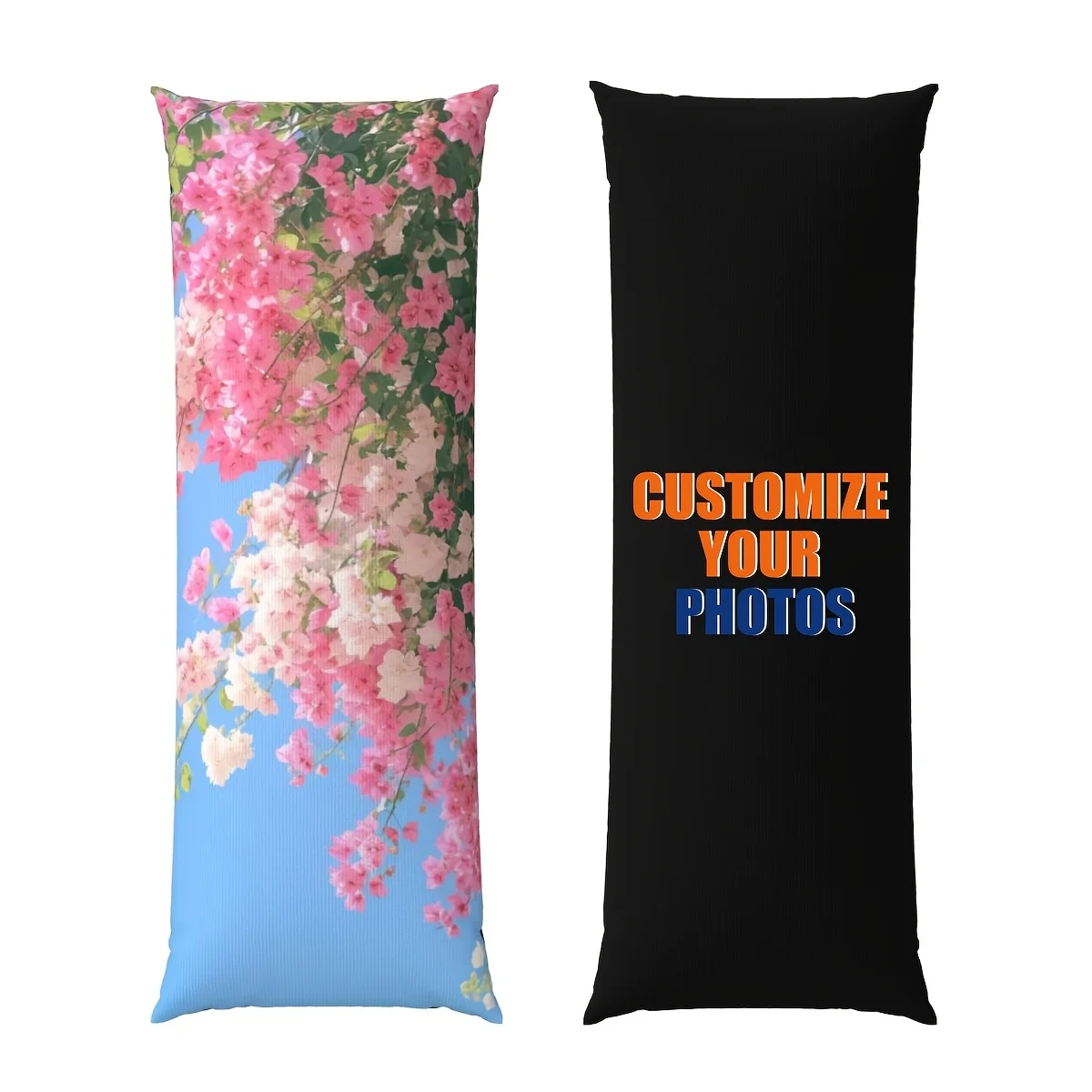 1 piece, custom photo pillowcase, 50.8x137.16cm, double-sided printing, extra long body pillow, comfortable sleep support, rever