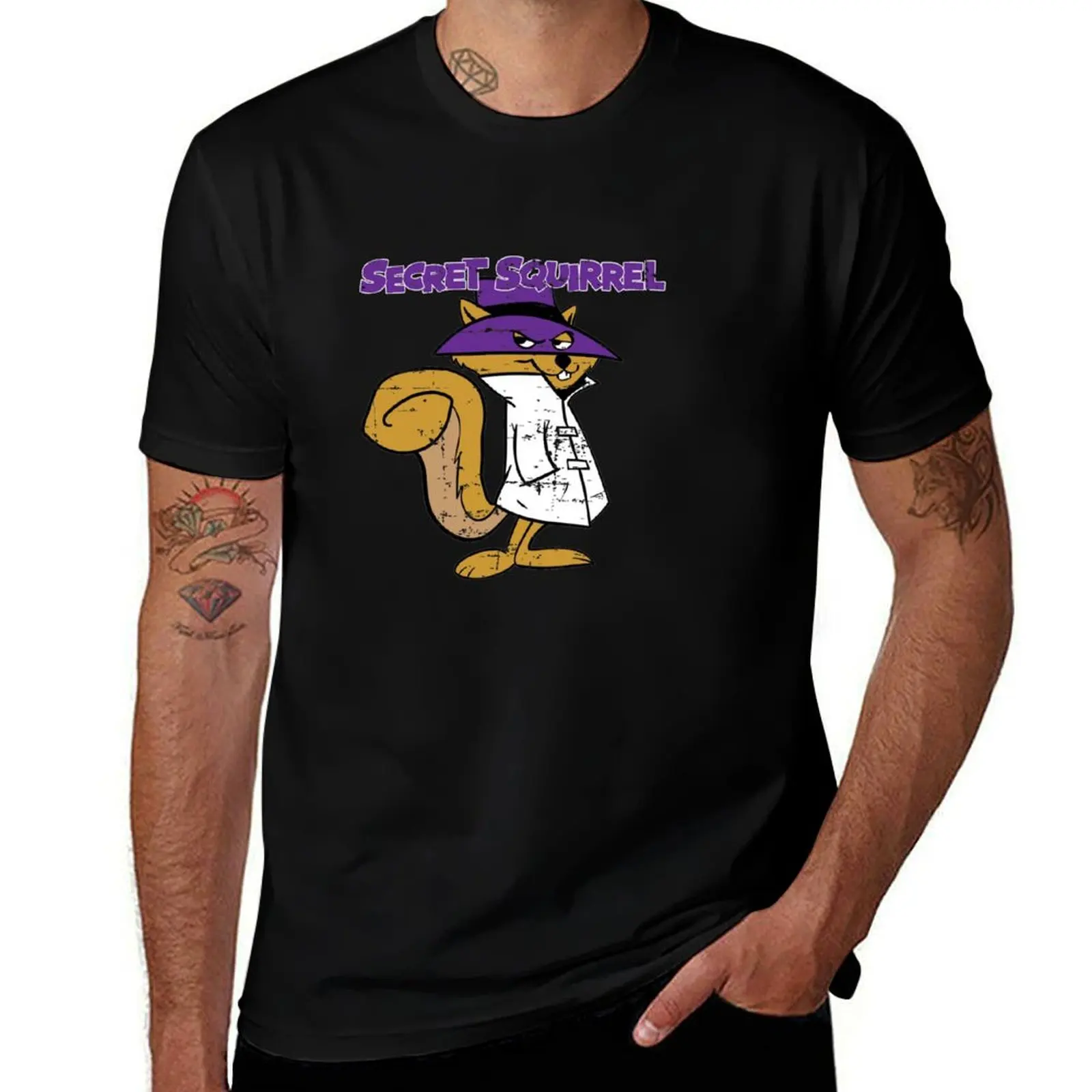 Secret Squirrel T-Shirt Minimal Art Print T-Shirt