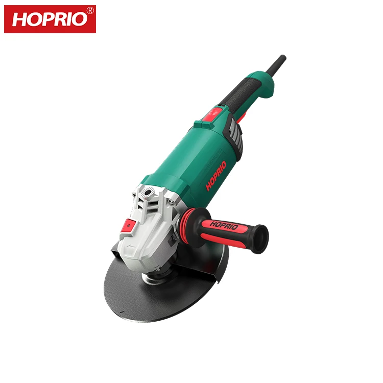 HOPRIO angle grander cutter machine 220V 2600W 5500RPM 9 inch brushless grinder manufacturer