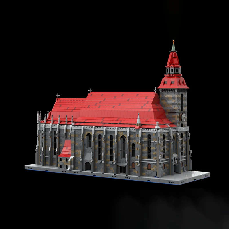 Nouveaux blocs de construction MOC exquis, modèles architecturaux médiévaux, technologie d'église gothique, jouets modulaires pour enfants, cadeaux, ensemble de bricolage
