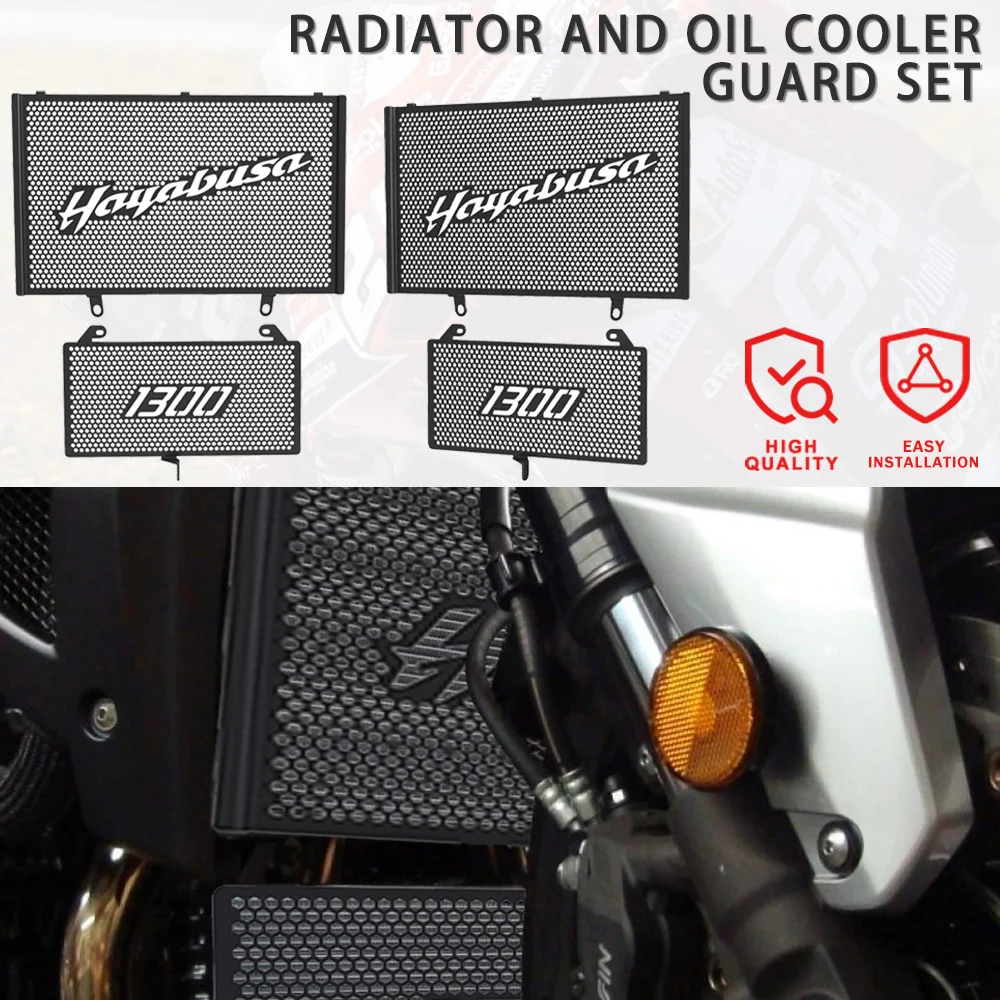

For Suzuki GSX 1300R Hayabusa 1999-2023 2022 2021 2020 Motorcycle Accessories Radiator Grille Guard Cover Oil Cooler Guard Set