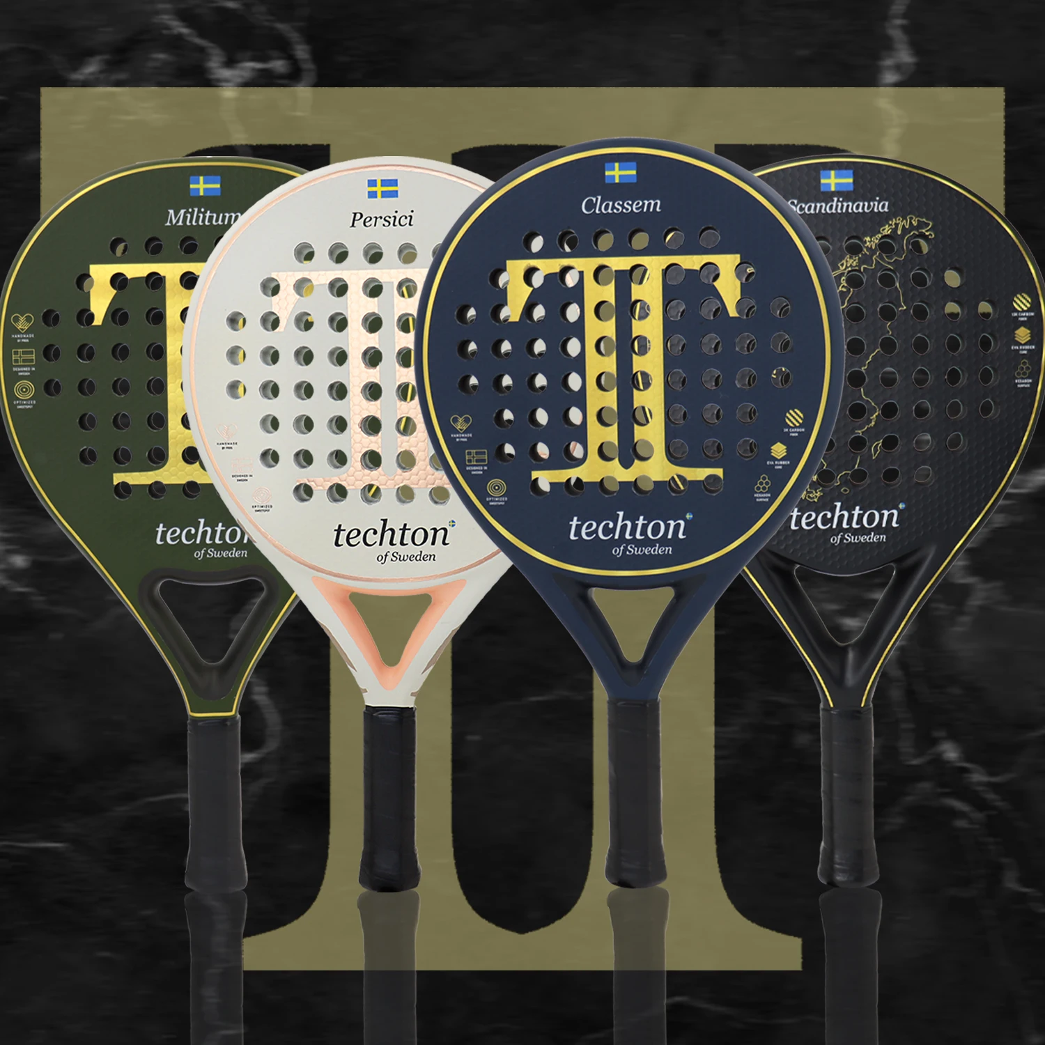 Carbon Fiber Padel Paddle Racket with Cover, 100%, 3K, 12K, Carbon Fiber, 3D Surface, New, 2023