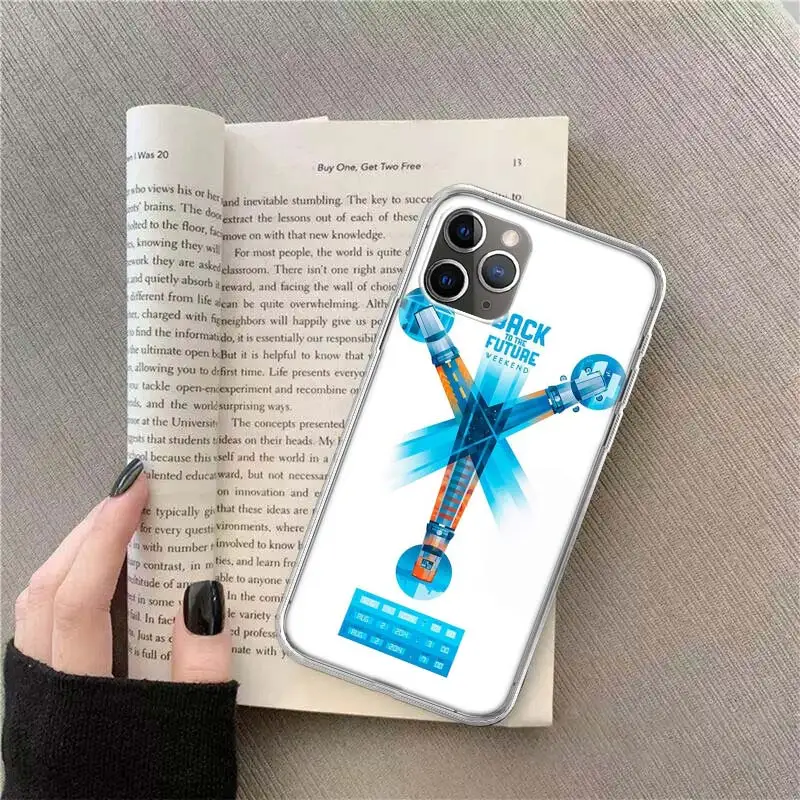 Back To The Future License Phone For Apple Iphone 12 13 Mini 15 Pro Max 11 Pro 14 Plus 16 Pro Max 16E Case Shell Cover Clear TP