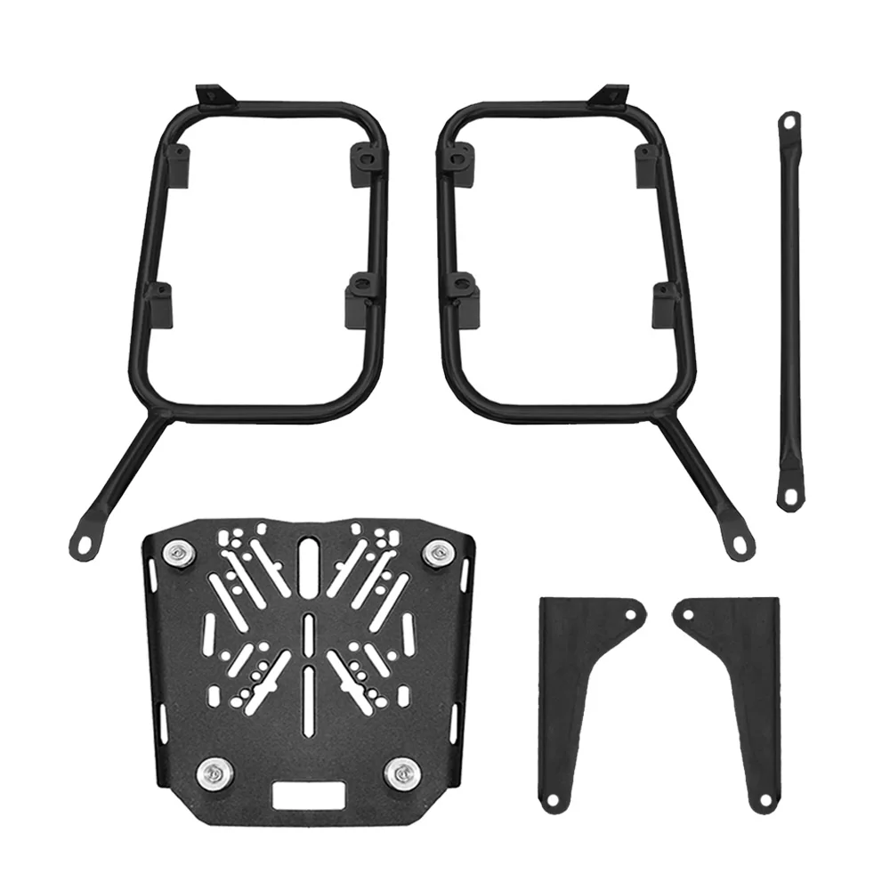 Caja de aluminio, portaequipajes de acero inoxidable para Colove KY500X KY 500 X, maletero trasero para motocicleta, alforjas, soporte para alforja