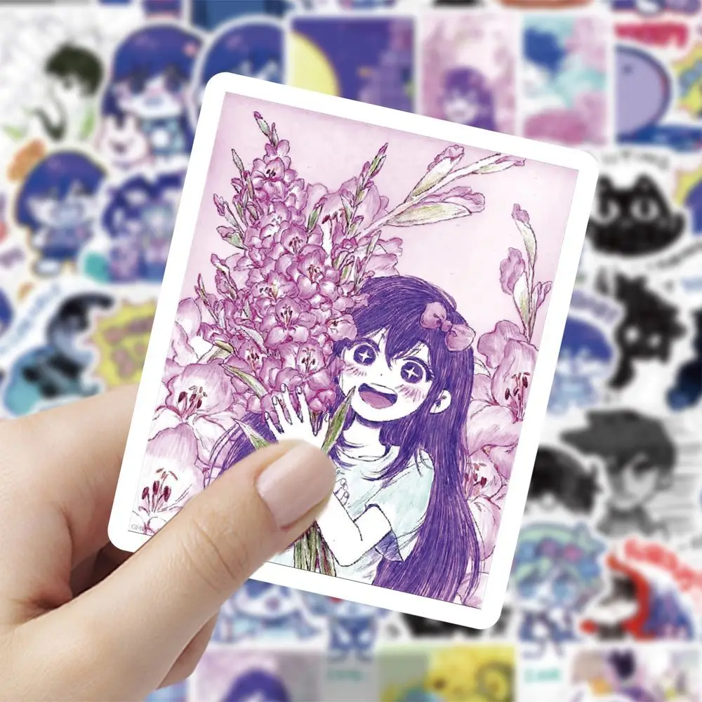 Omori Sticker Anime Aubrey Kel Hero Basil Mari Stationery Stickers Cartoon Diy Handbook Water Proof Student School Supplies Gift