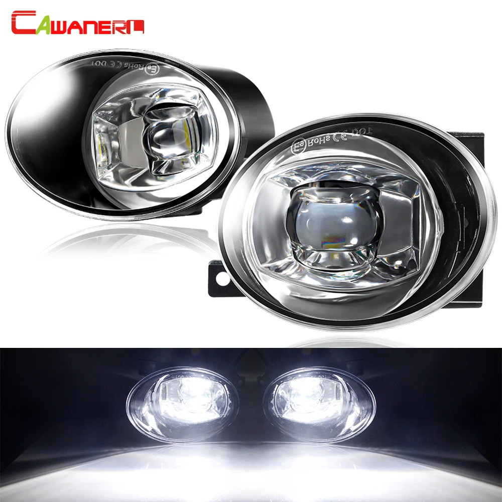 2 Pieces LED Fog Light with Canbus Decoder For Volkswagen VW Golf Mk6 Tiguan Caddy 30W 9006 Car Front Bumper Fog Lamp Assembly