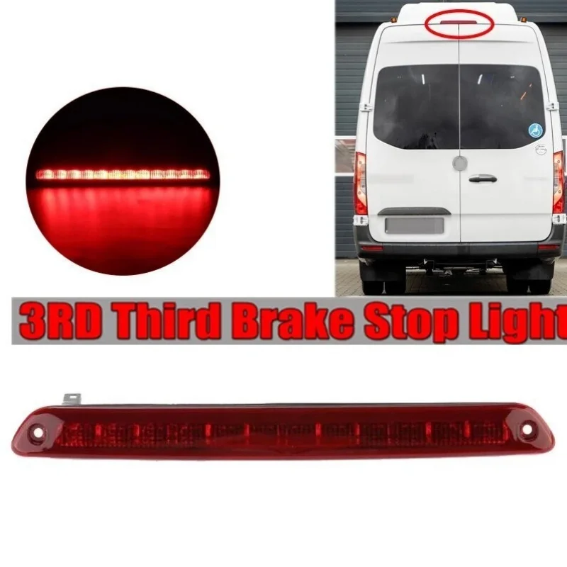 

12 В постоянного тока, красный светодиод высокого уровня, третий стоп-сигнал для 2006-2017 Mercedes Benz Sprinter VW Crafter 2006-2016, автомобильные фары