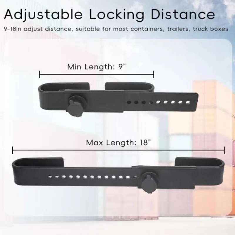 Heavy Duty Steel Cargo Door Lock, Durable Anti-theft Security Lock for Truck Semi-trailer Equipment Door Replacement