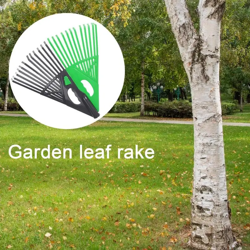 Lawn Rake Fan Shaped Waterproof Garden Leaf Rake In 2 Colors Lawn Grooming Toolsfor Cleaning Up Dead Leaves home Garden Tool