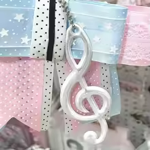 5pcs Korean Ins Music Note Keychain Colorful Reflective Pendants Backpack Key Chain Waterproof Keyring For Bag 10CM Keyring - AliExpress 36
