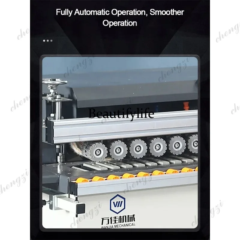 A172 WFS-210 Fully Automatic High Speed Edge Banding Machine High Efficiency Straight Line Trimming Edge Banding Machine