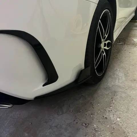 For Mercedes Benz C117 X117 CLA180 CLA200 CLA220 CLA250 CLA45 AMG Line 2013-2019 Rear Bumper Strip Lip Spoiler Diffuser Splitter 8 best sales mercedes benz cla 250 - №2