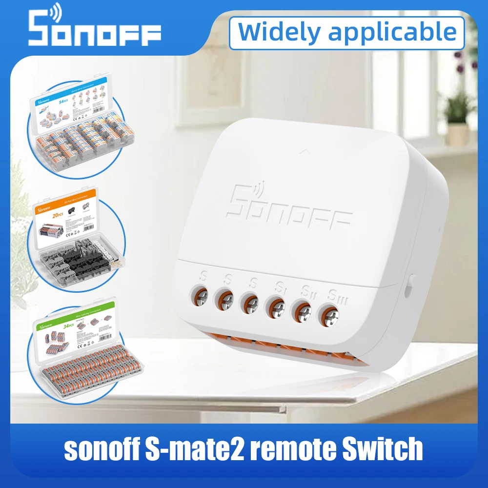 Sonoff s-mate2 ewelink remote controlled switch Accessories,Quick Wire Connectors,Wire Splicing Connectors,Din Rail Wire Connect