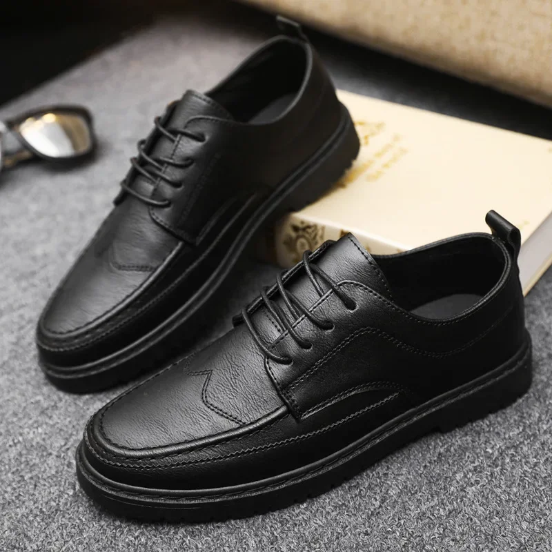 Luxury Men Casual Shoes Classic Business Leather Shoes for Men Fashion Handcrafted Men Dress Shoes Comfortable Flats Loafers New