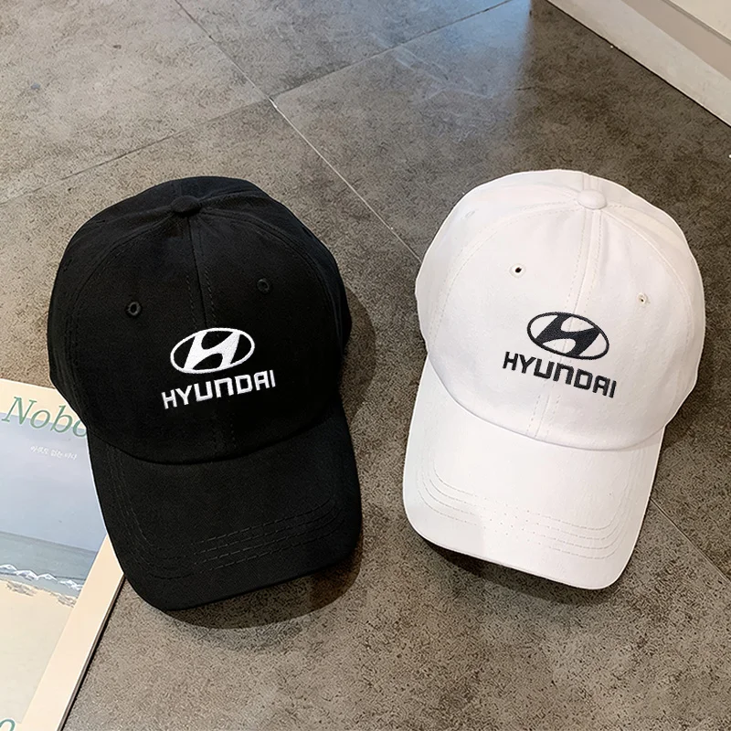 

Автомобильная бейсболка для спорта на открытом воздухе, повседневная кепка с ручной вышивкой для Hyundai IONIQ Sonata Elantra Grandeur i20 i10 SantaFe i30 Bayon