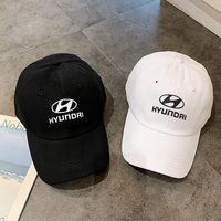 Car Outdoor Sports Baseball Cap Hand Embroidery Casual Hat For Hyundai IONIQ Sonata Elantra Grandeur i20 i10 SantaFe i30 Bayon