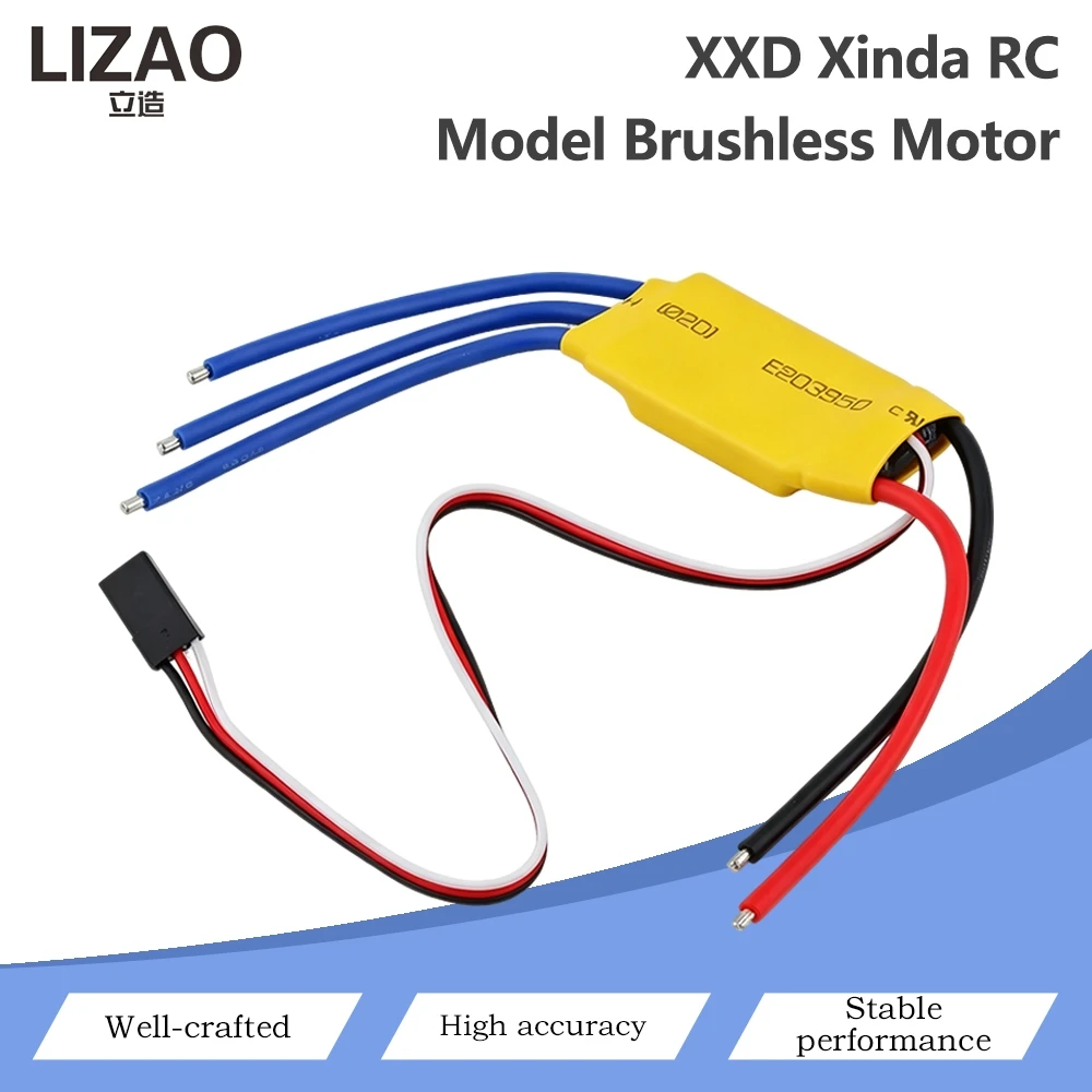 XXD Xinda RC Brushless ESC 30A‑80A RC Model Electronic Speed Controller For RC Aircraft Multirotor Drone Motor Drive