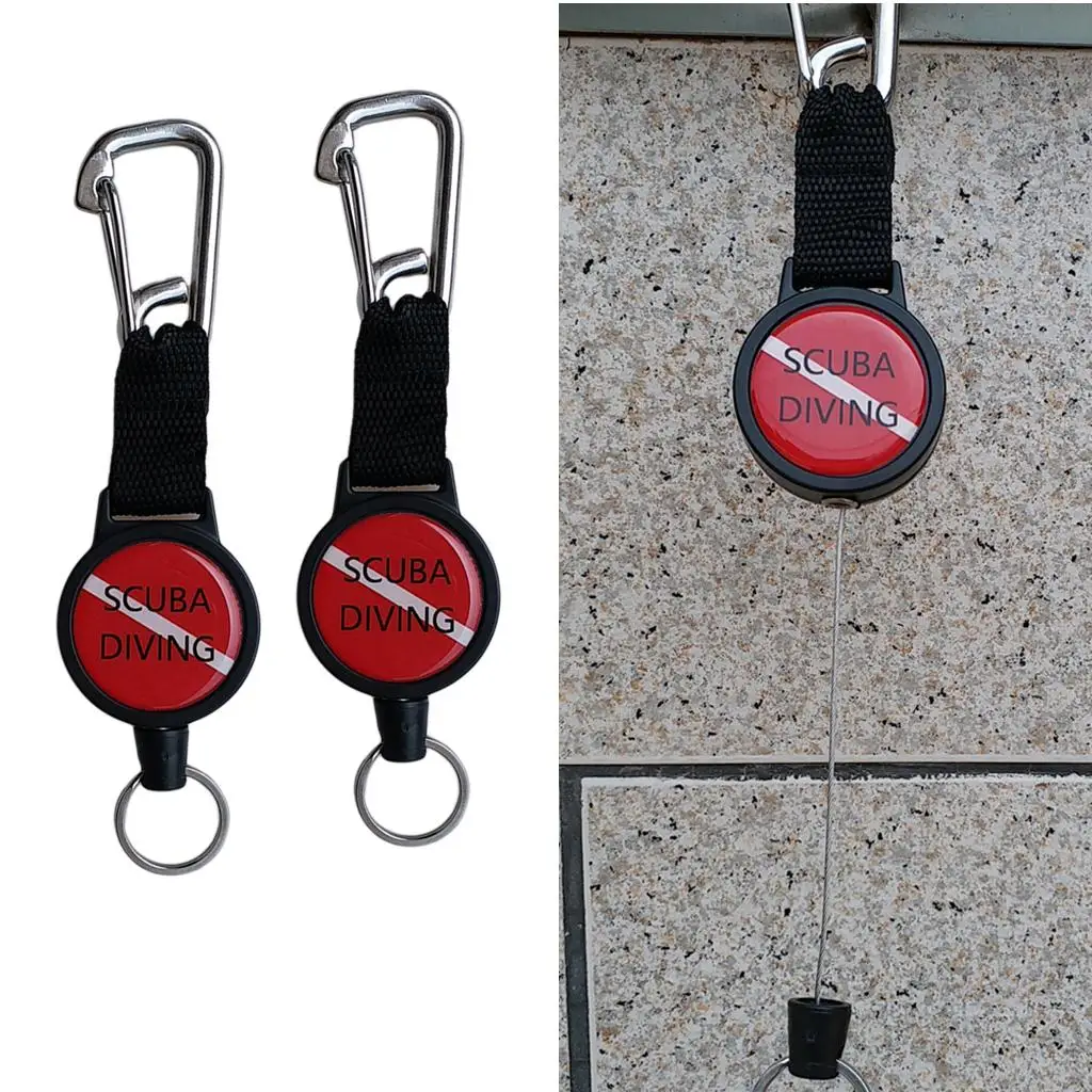 Lightweight Scuba Diving Accessories Fin Mask Keeper Strap Webbing Quick Release Safety Clip for Underwater Photography
