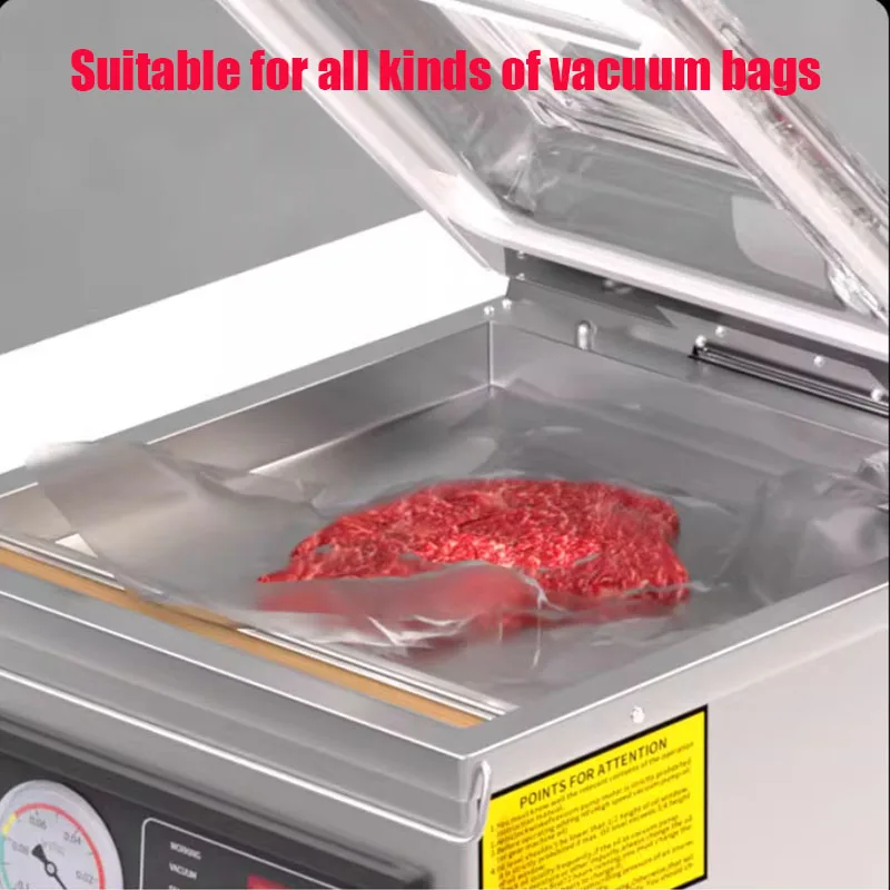 Vacuum Package Machine Desktop Single Chamber Sealer Machine for Fish/ Meat/ Vegetables