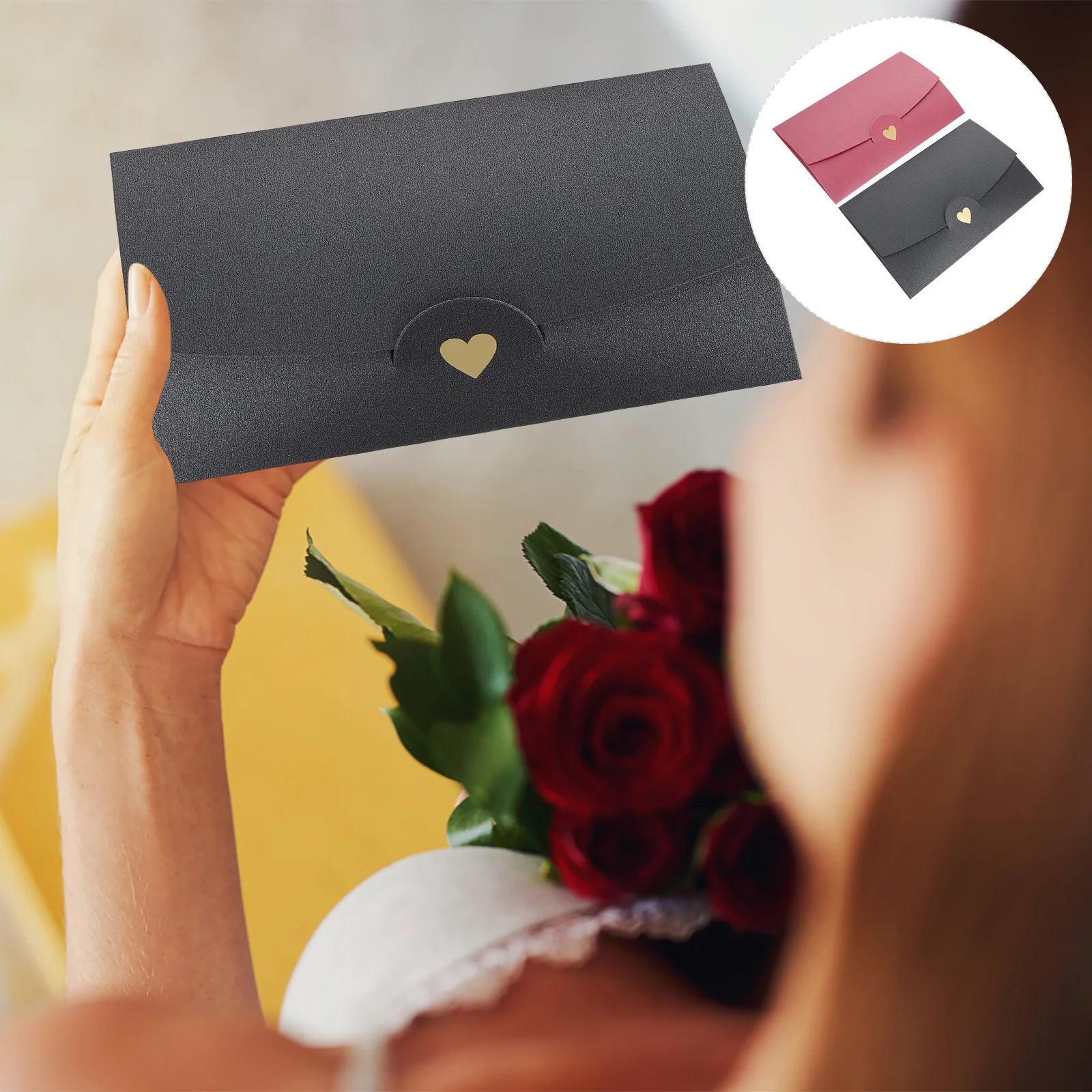 

10 шт. конвертов ко Дню святого Валентина с принтом в виде сердца, бумажные конверты для открыток, писем, поздравительных открыток, праздничные