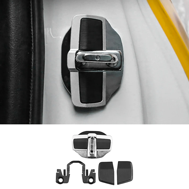 4 Sets TRD Door Stabilizer Door Lock Protector Latches Stopper Covers For Toyota Land Cruiser LC200 Alphard Vellfire