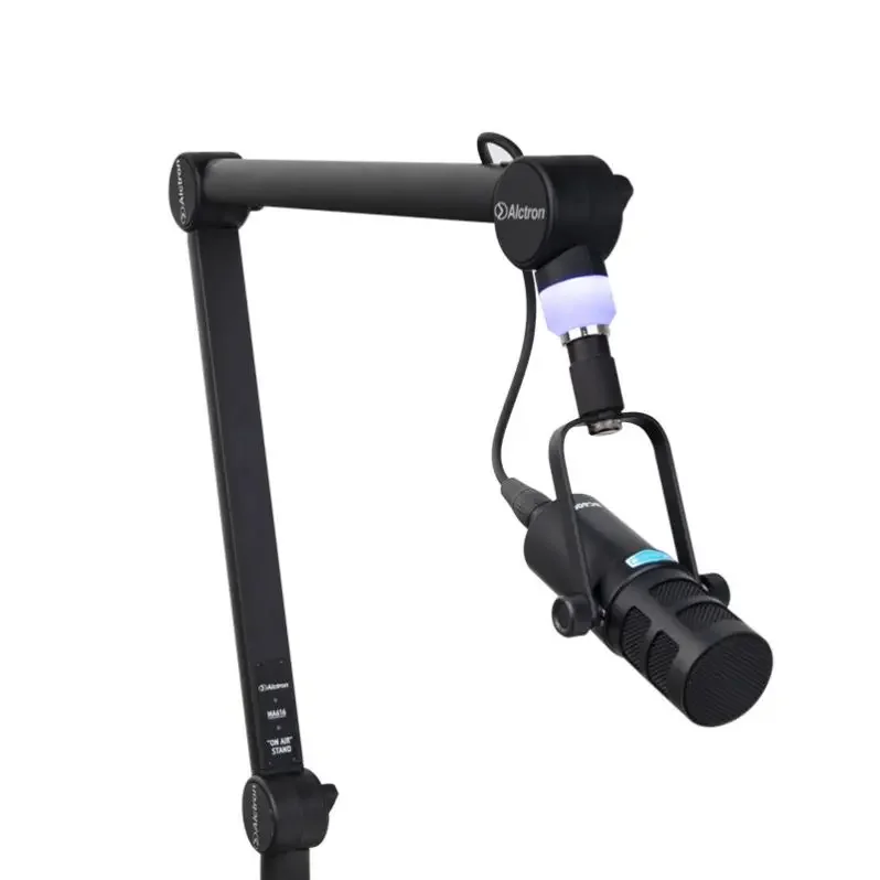 Alctron Pro Live Broadcasting Studio Recording Microphone Arm Stand Adjustable Suspension Boom Scissor Mic Holder Shouck Mount