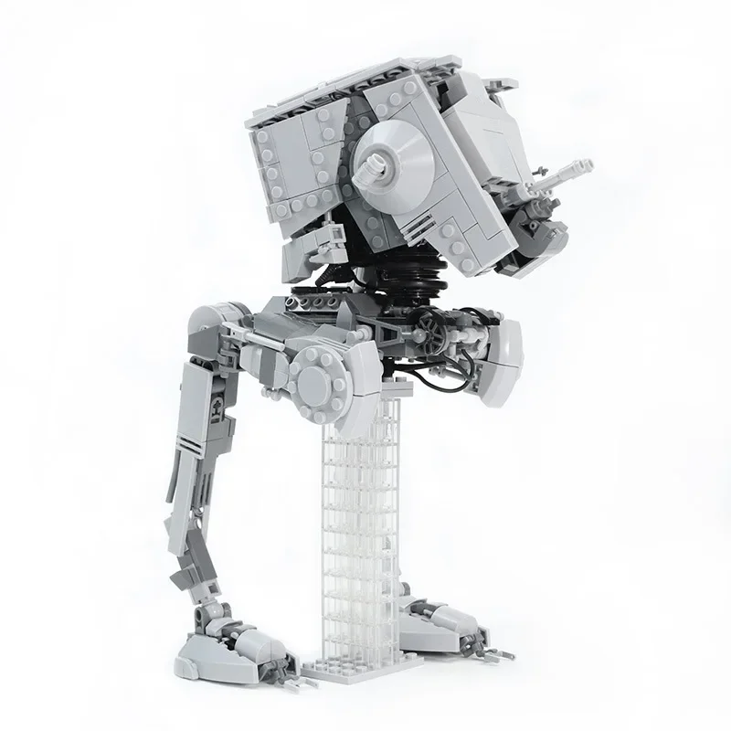 Clássico estrela filme acessórios AT-ST frango walker blocos de construção MOC-14608 guerra espacial arma blindada montagem modelo crianças brinquedo