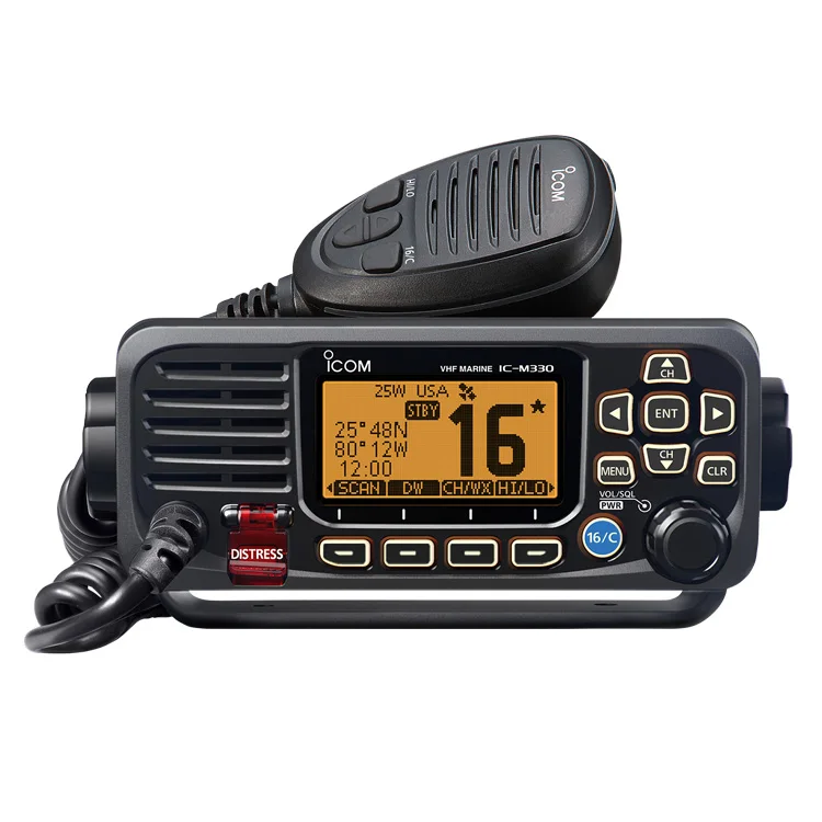 Icom IC-M330 IC-M330G IC-M330E IC-M330GE VHF Marine Radio 25W Class D DSC Boat Radio 2