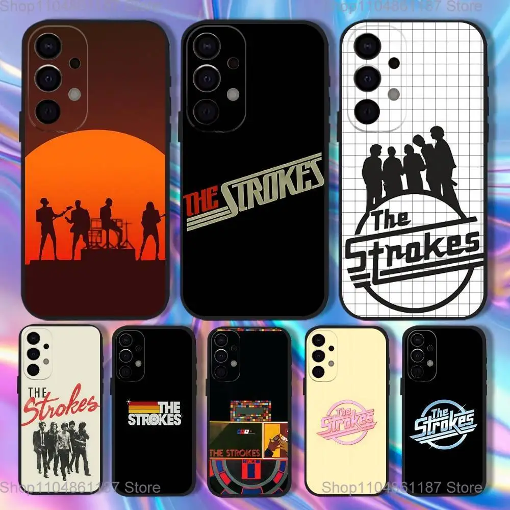

Band The S-strokes Phone Case For Samsung S25,S24,S21,S22,S23,S30,Ultra,S20,Plus,Fe,Lite,5G Black Cover