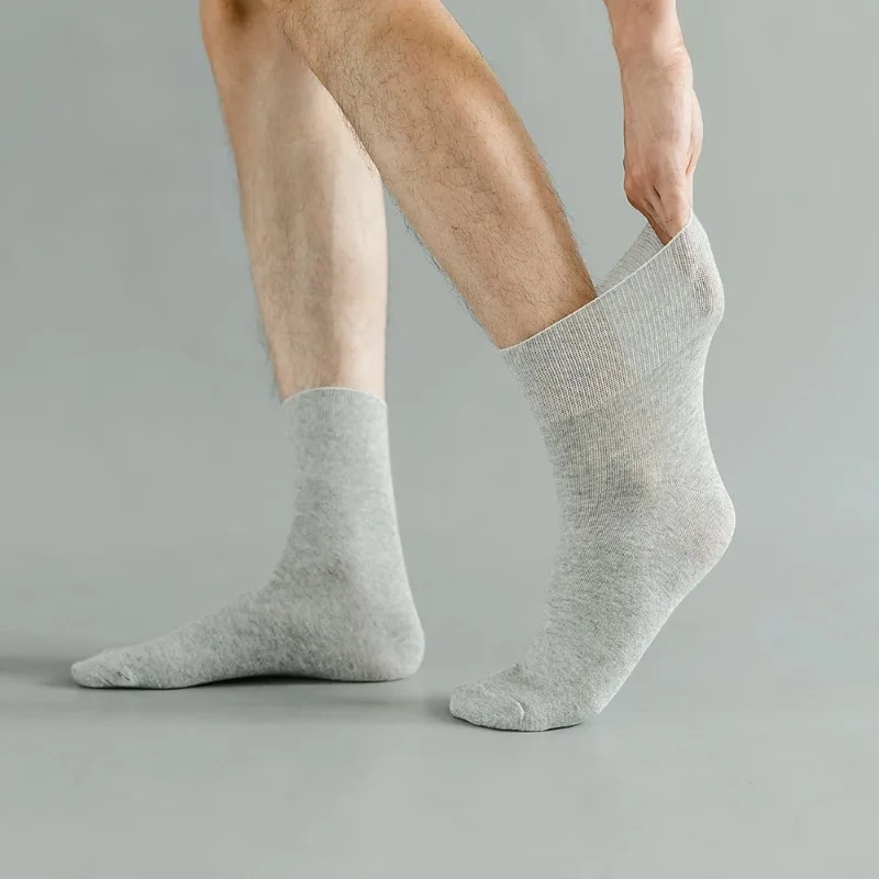 5 pares de calcetines para diabéticos sin encuadernación para mujeres embarazadas calcetines largos para ancianos calcetines cómodos transpirables en blanco y negro para mujeres