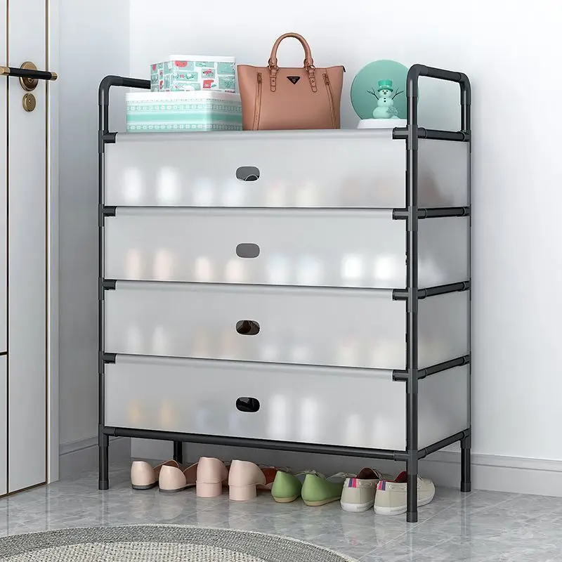 custom. [Dustproof Design] Sturdy Durable Dustproof Shoe Rack Thickened Dormitory Storage Shoe Cabinet Home Large Capacity Multi