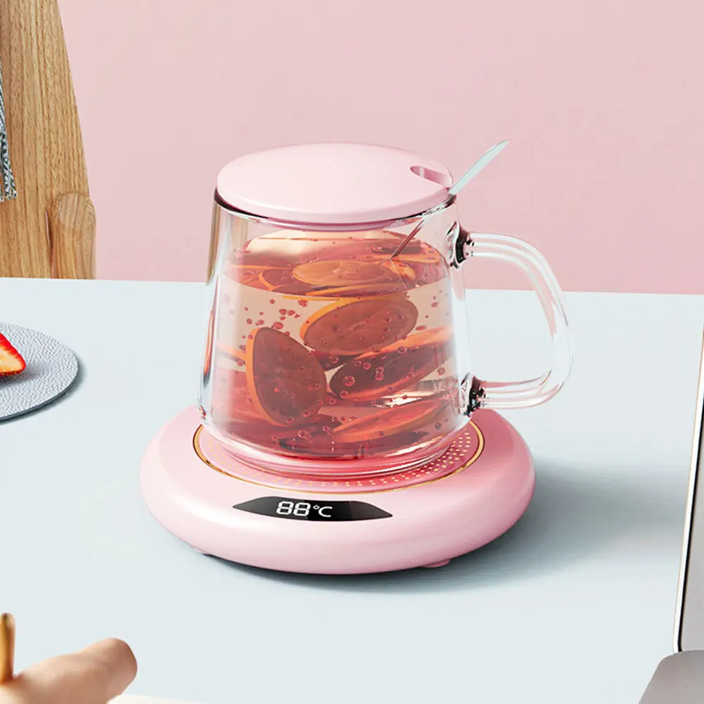 

USB Smart Cup Warmer with 3 Temperature Settings Electric Beverage Warmer Coffee Warmer Plate for Hot Coffee Tea and Milk
