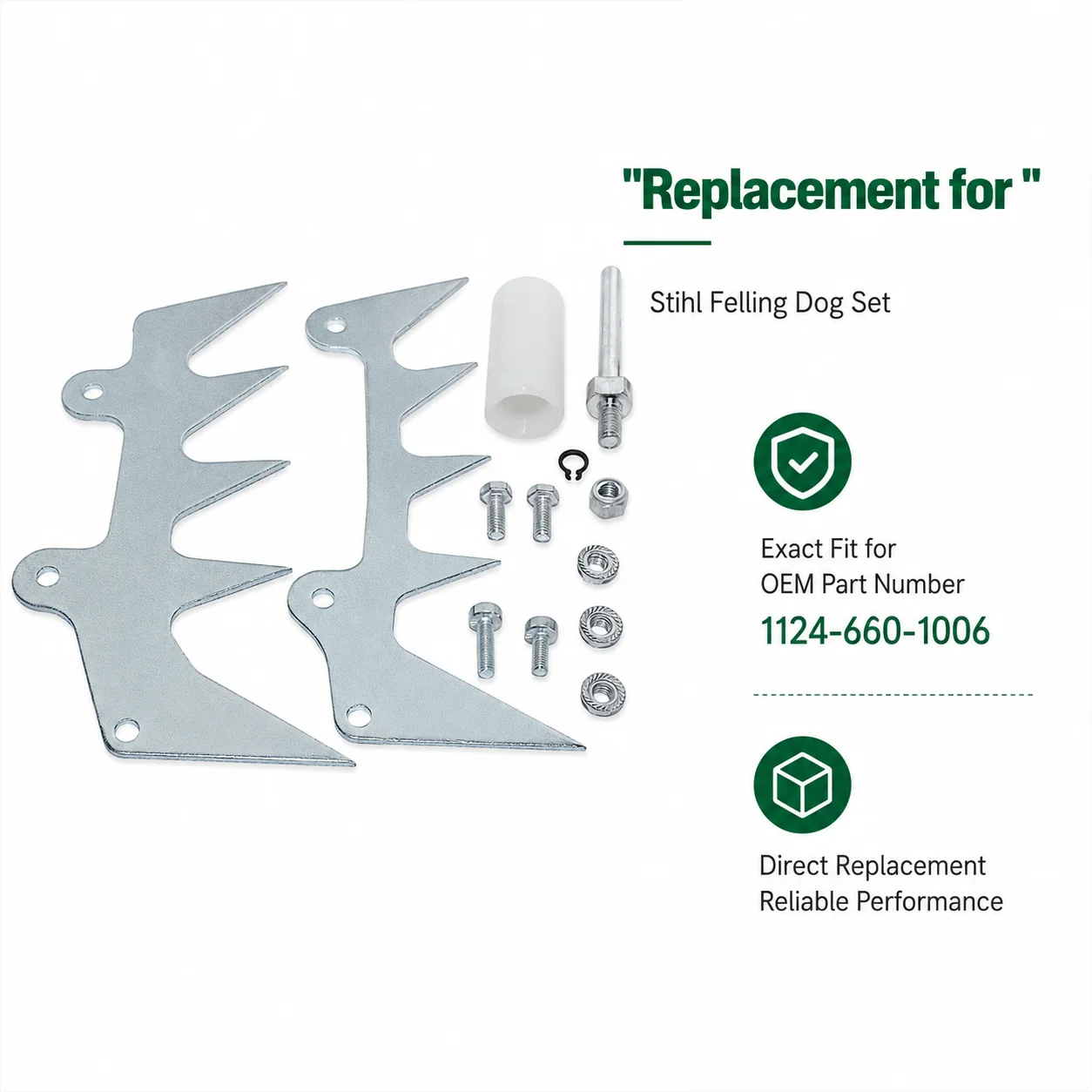 Chainsaw Bumper Spike Felling Dog Chain Catcher Set Fits Stihl 029 039 MS290 MS310 MS390 With Screws Nuts Repair Kit Saw Parts
