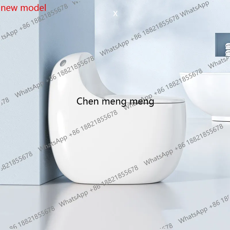 

Ordinary toilet small apartment household siphon large impulse round short creative toiletDD